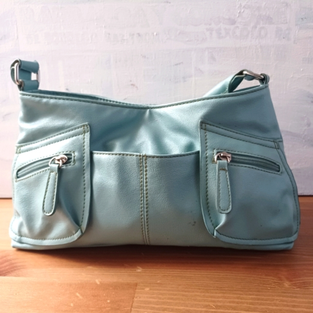 Shoulder Bag Aqua blue Color